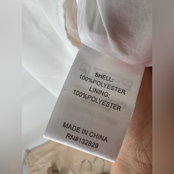 SUPERDOWN Breanna V-Neck Strappy Shift Mini Dress White Size Small - Picture 8 of 12